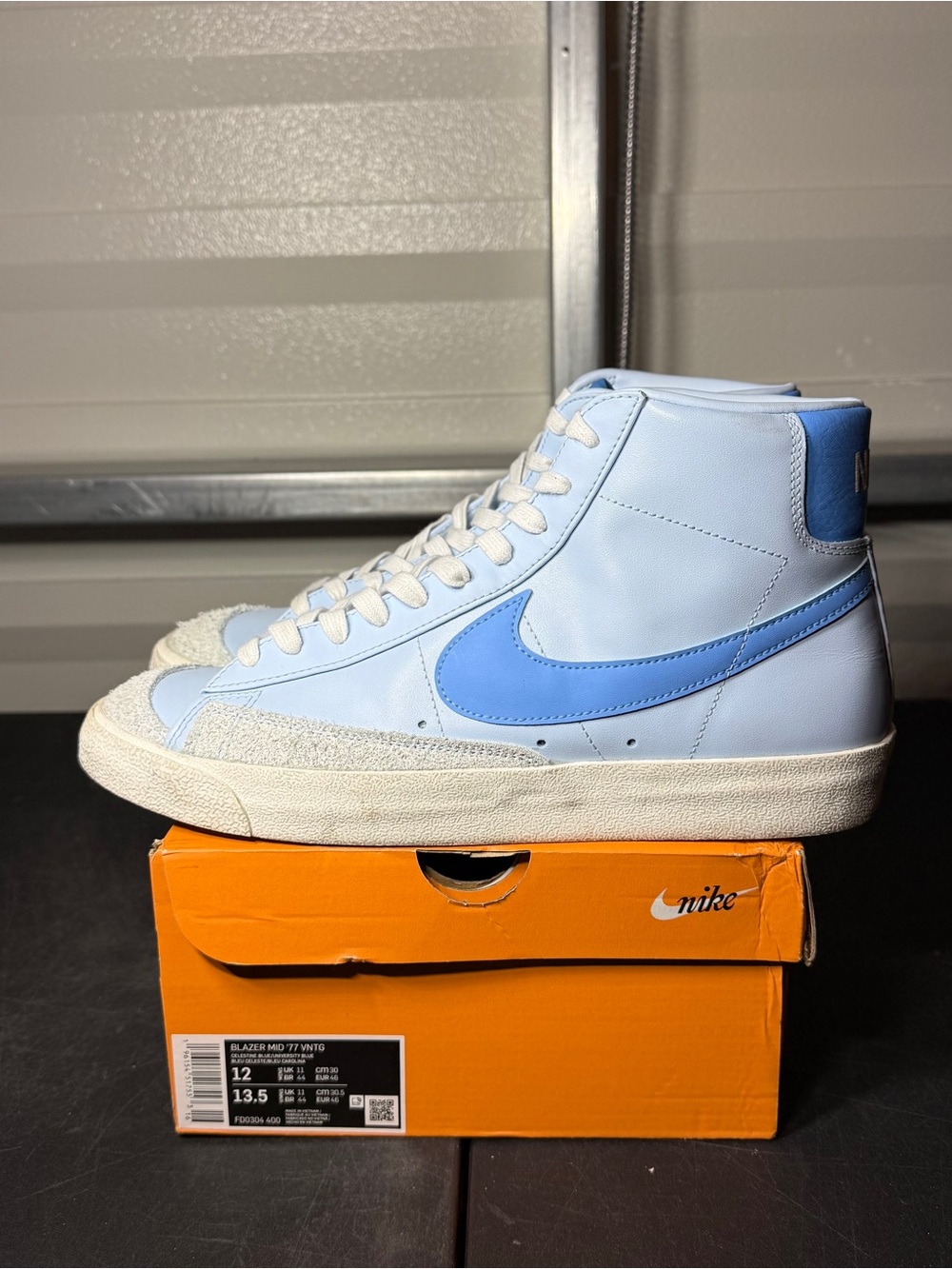 Size 12 - Nike Blazer '77 Vintage Mid Celestine Blue FD0304-400 2022